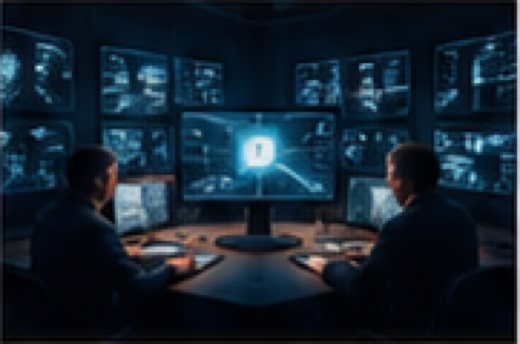 Digitale meldkamer met schermen